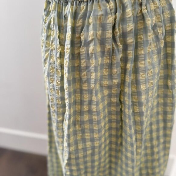 The New Society Green and Yellow Gingham Dress - Picture 2 of 6